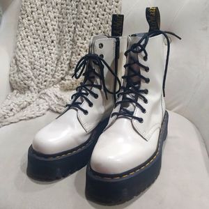 White Jordan Platform Dr. Martin's